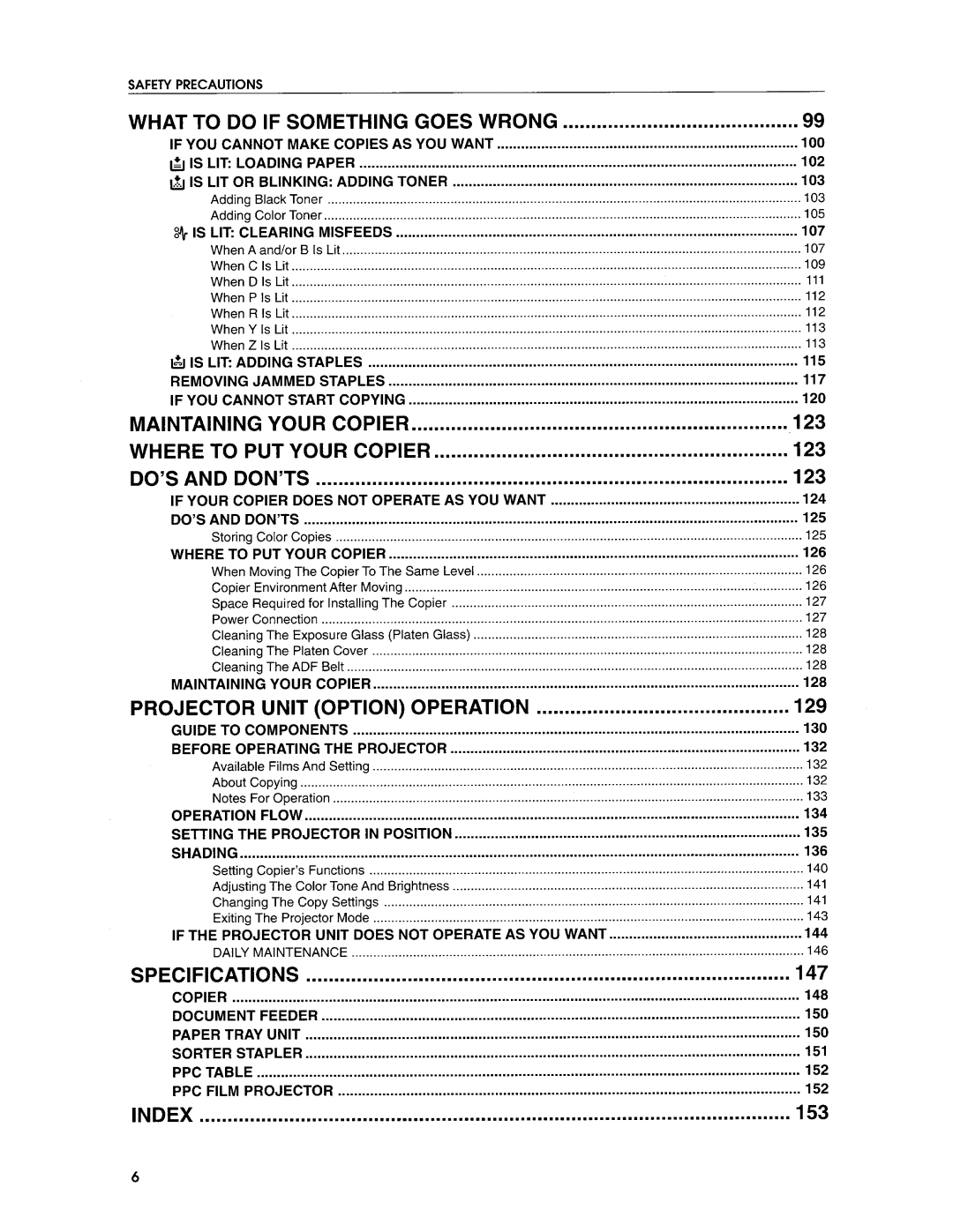 Savin SDC103E manual 