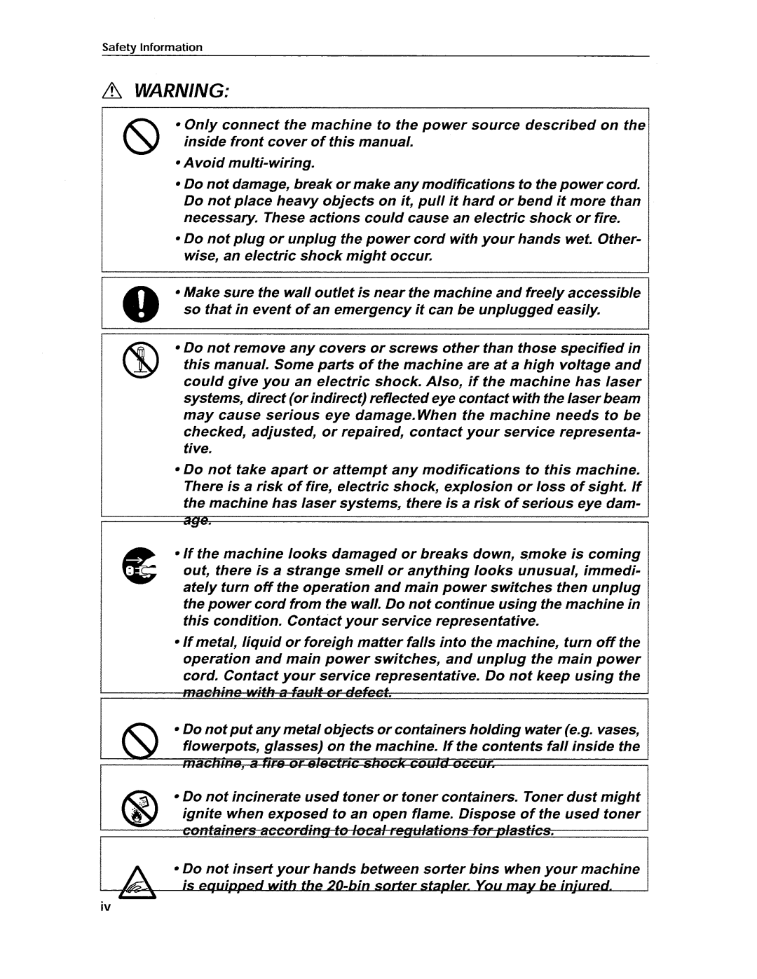 Savin SDC306 manual 