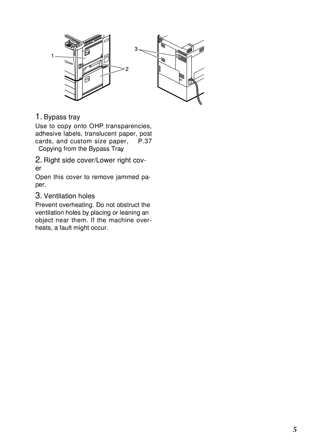 Savin SDC326 manual Right side cover/Lower right cov 