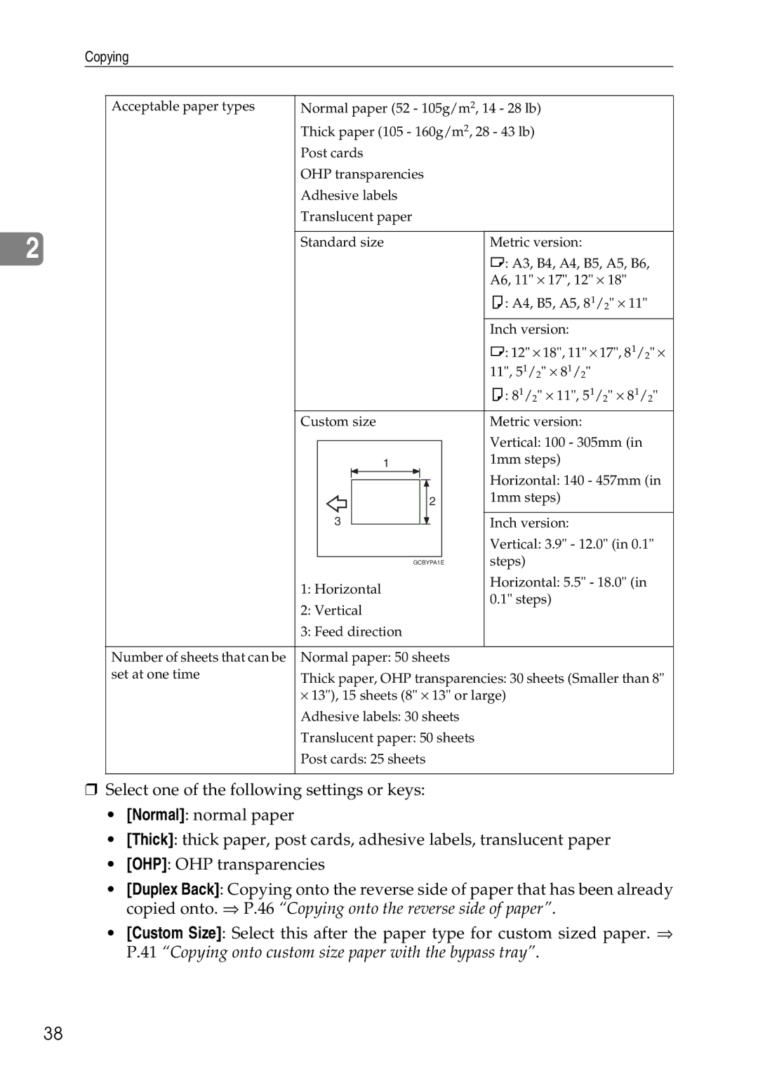 Savin SDC326 manual 11, 51/2 ⋅ 81/2 