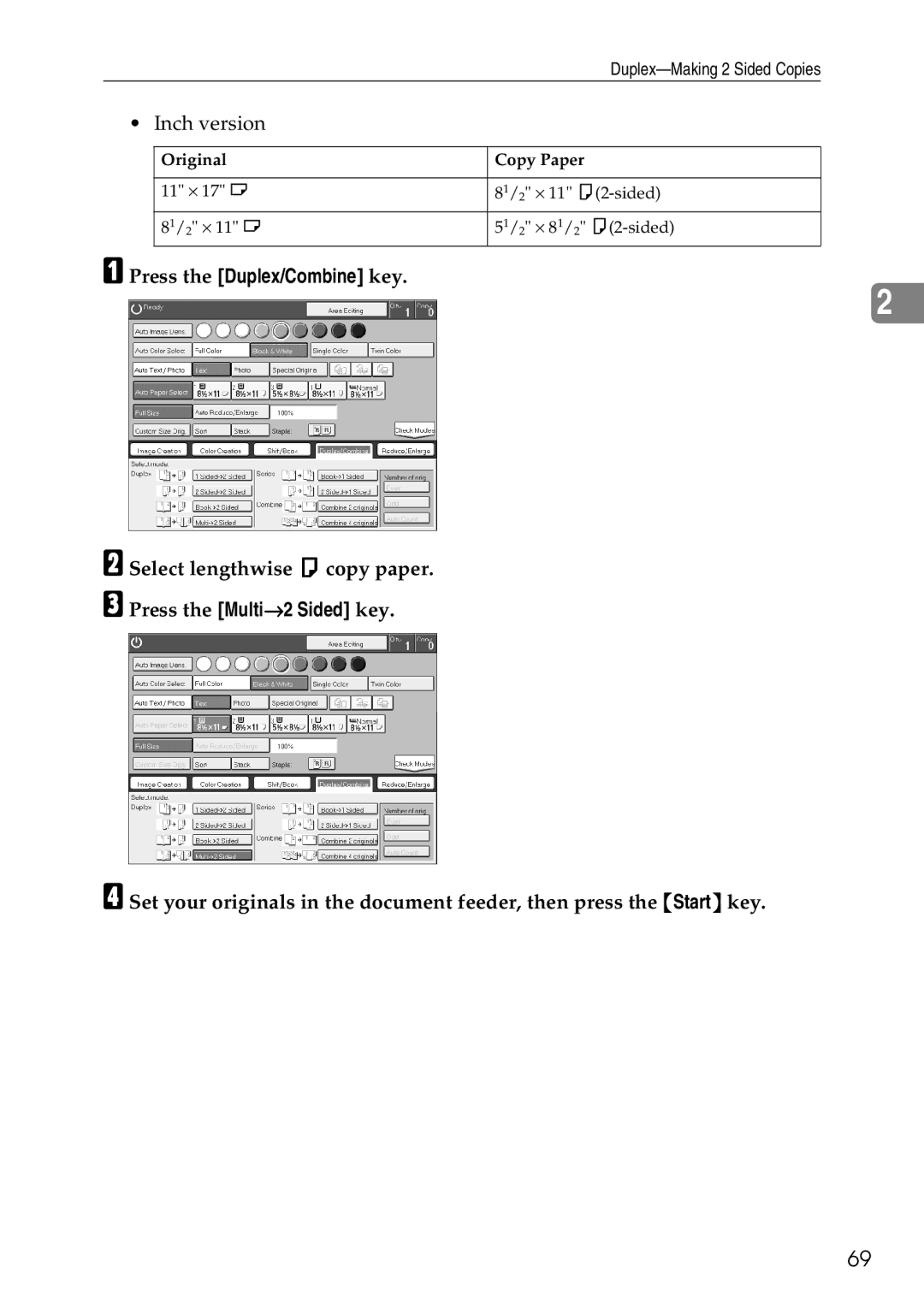 Savin SDC326 manual Original 