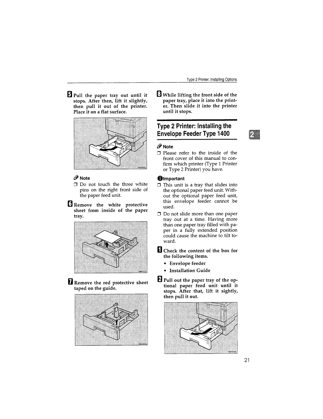 Savin SLP20, SLP14 manual 