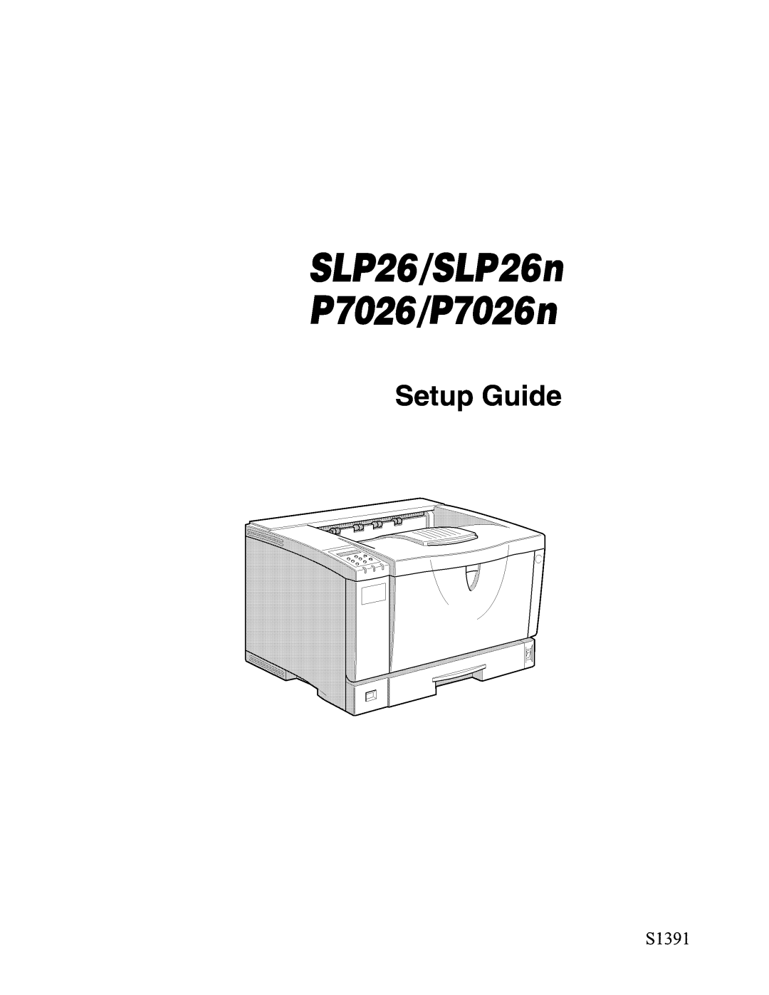 Savin P7026n, SLP26n manual 