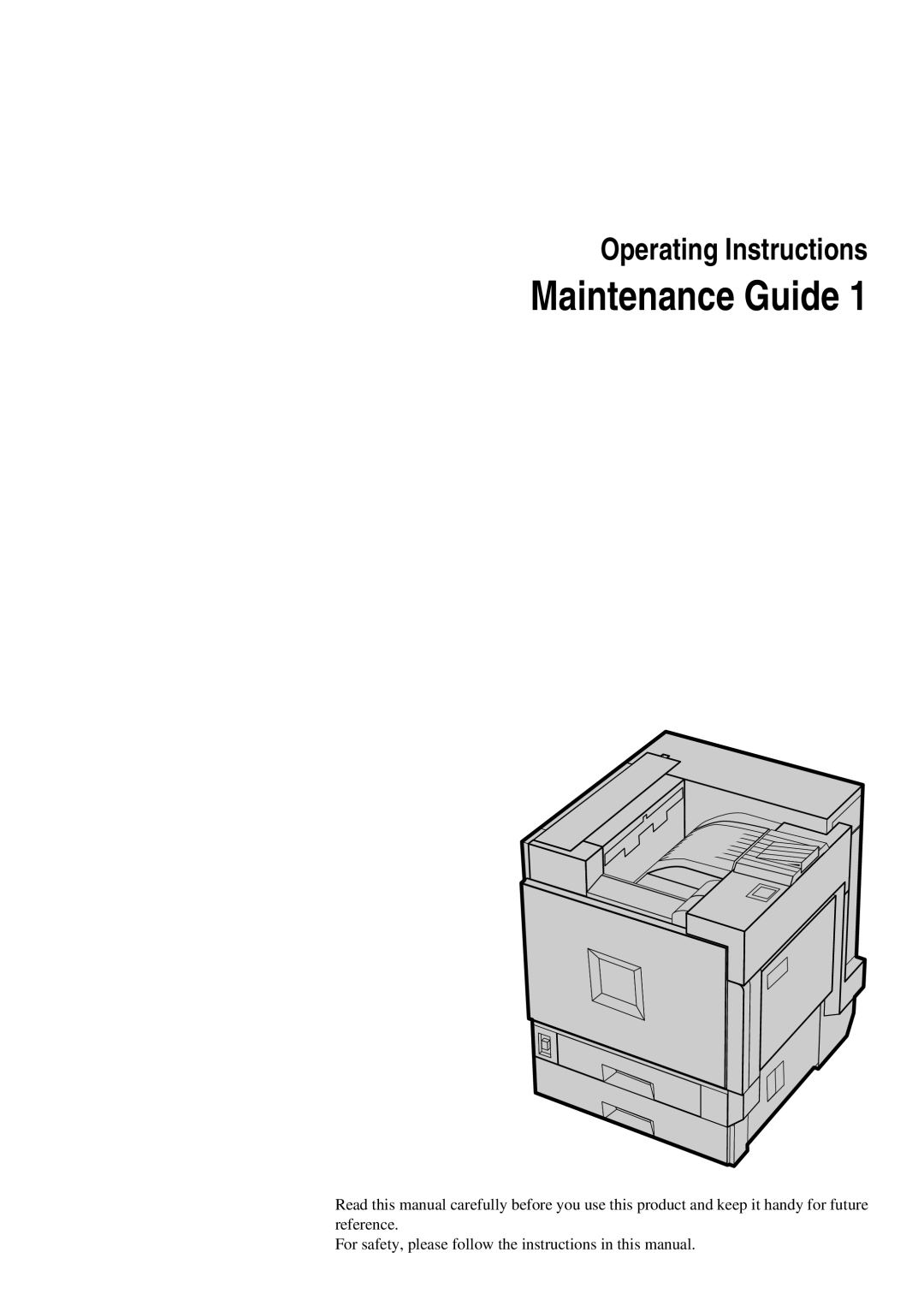 Savin SLP38C manual Maintenance Guide 