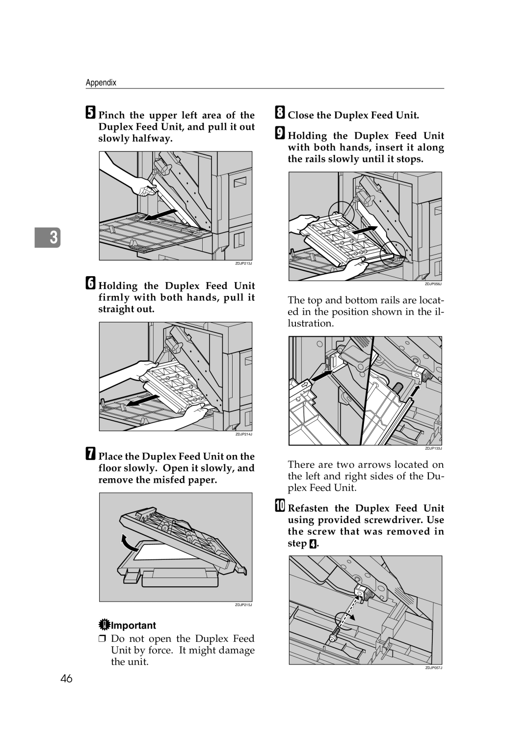 Savin SLP38C manual Appendix 