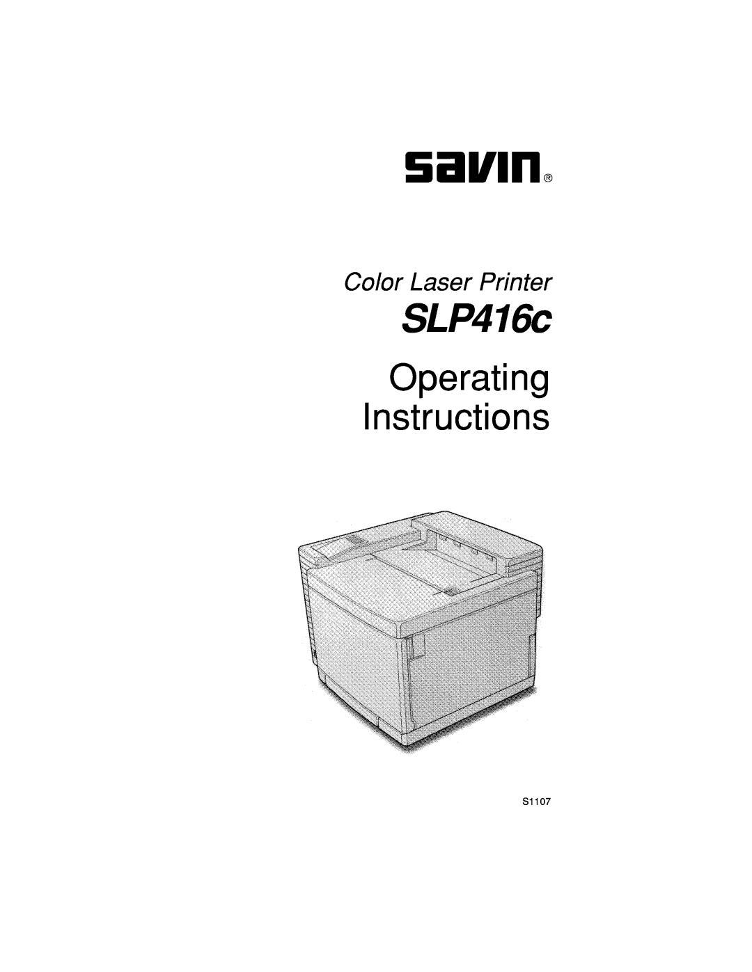 Savin SLP416C manual 