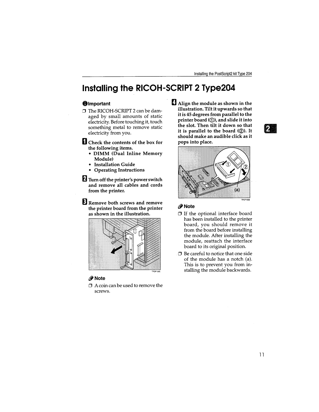 Savin SLP416C manual 