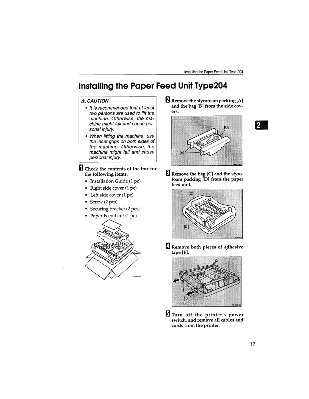 Savin SLP416C manual 