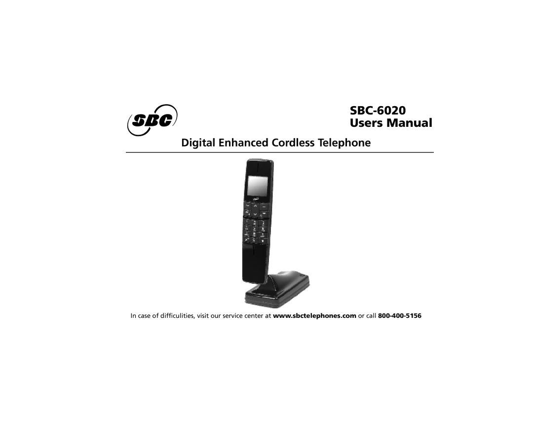 SBC comm SBC-6020 user manual 