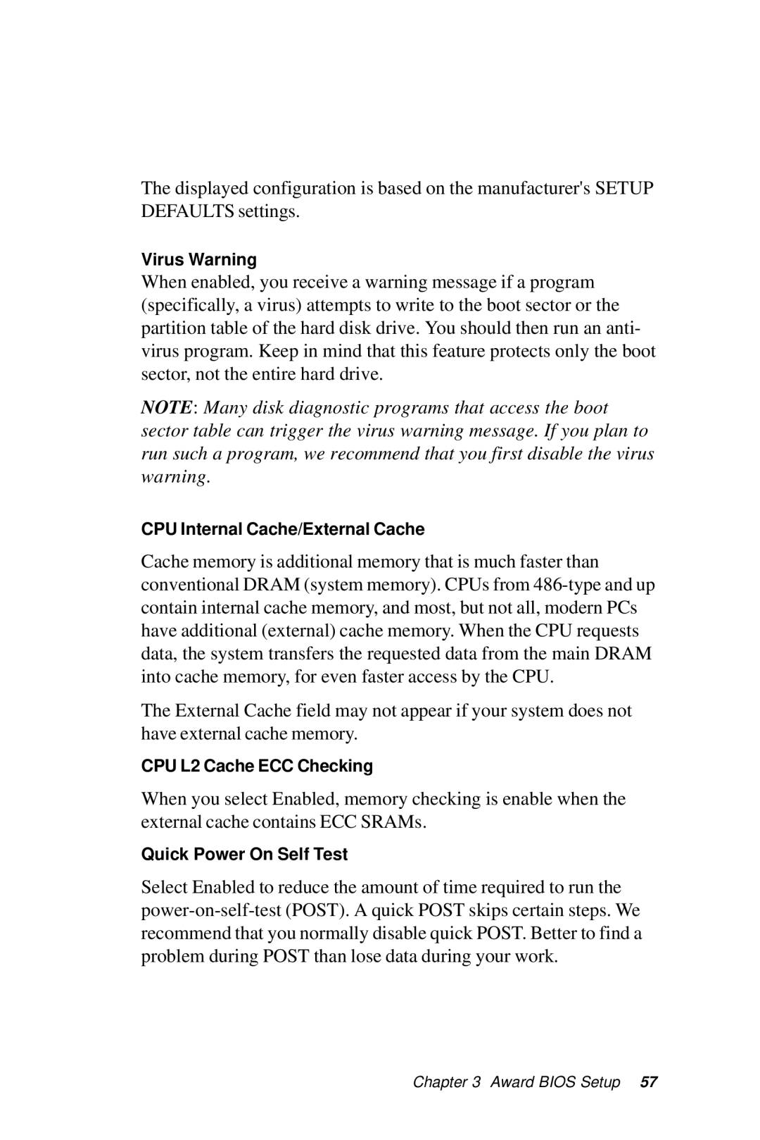 SBC comm SBC-770 manual Virus Warning 