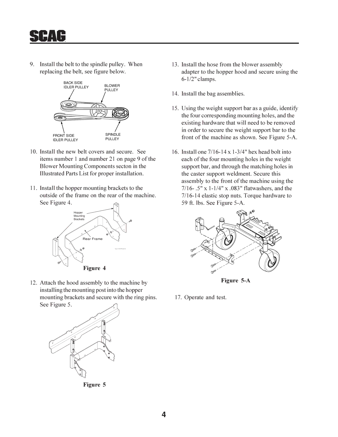 Scag Power Equipment GC-STC manual Operate and test 