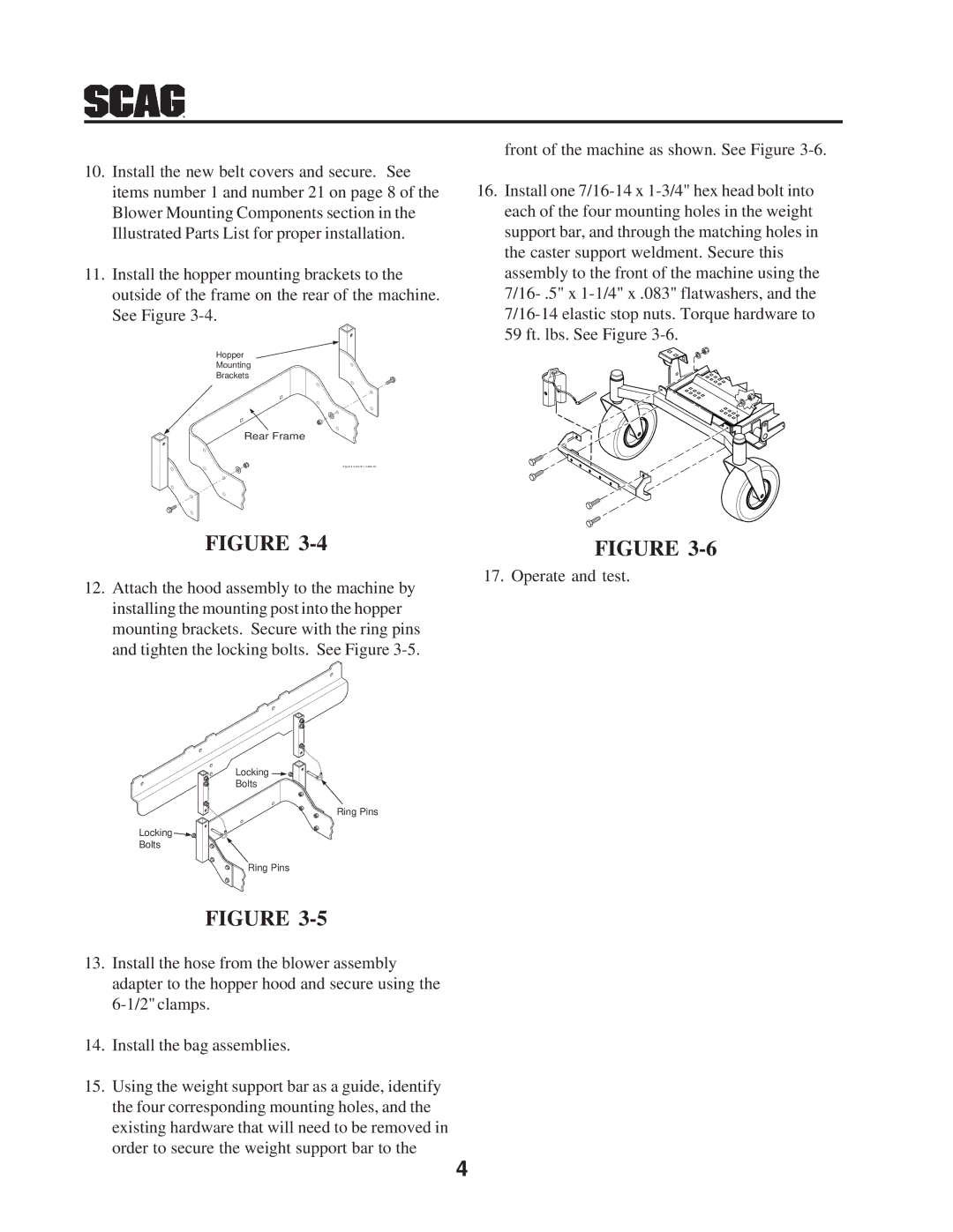 Scag Power Equipment GC-STC manual Rear Frame 