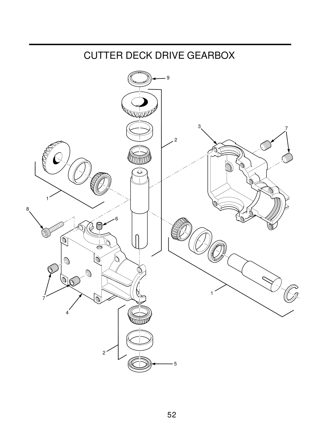 Scag Power Equipment SCR manual Cutter Deck Drive Gearbox 