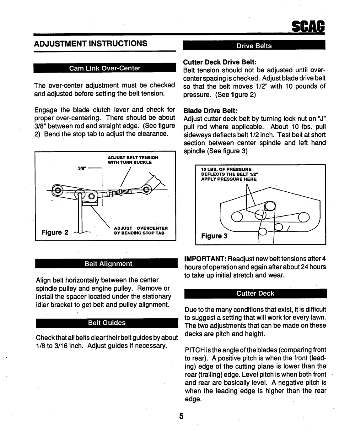 Scag Power Equipment SM-61, STG-18KH, STHM-18KH manual 