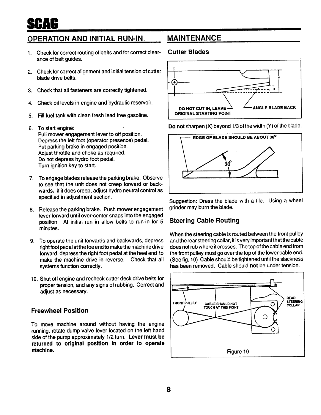 Scag Power Equipment SM-72, SMTH-20KH, SM-52, STHM-20KH manual 