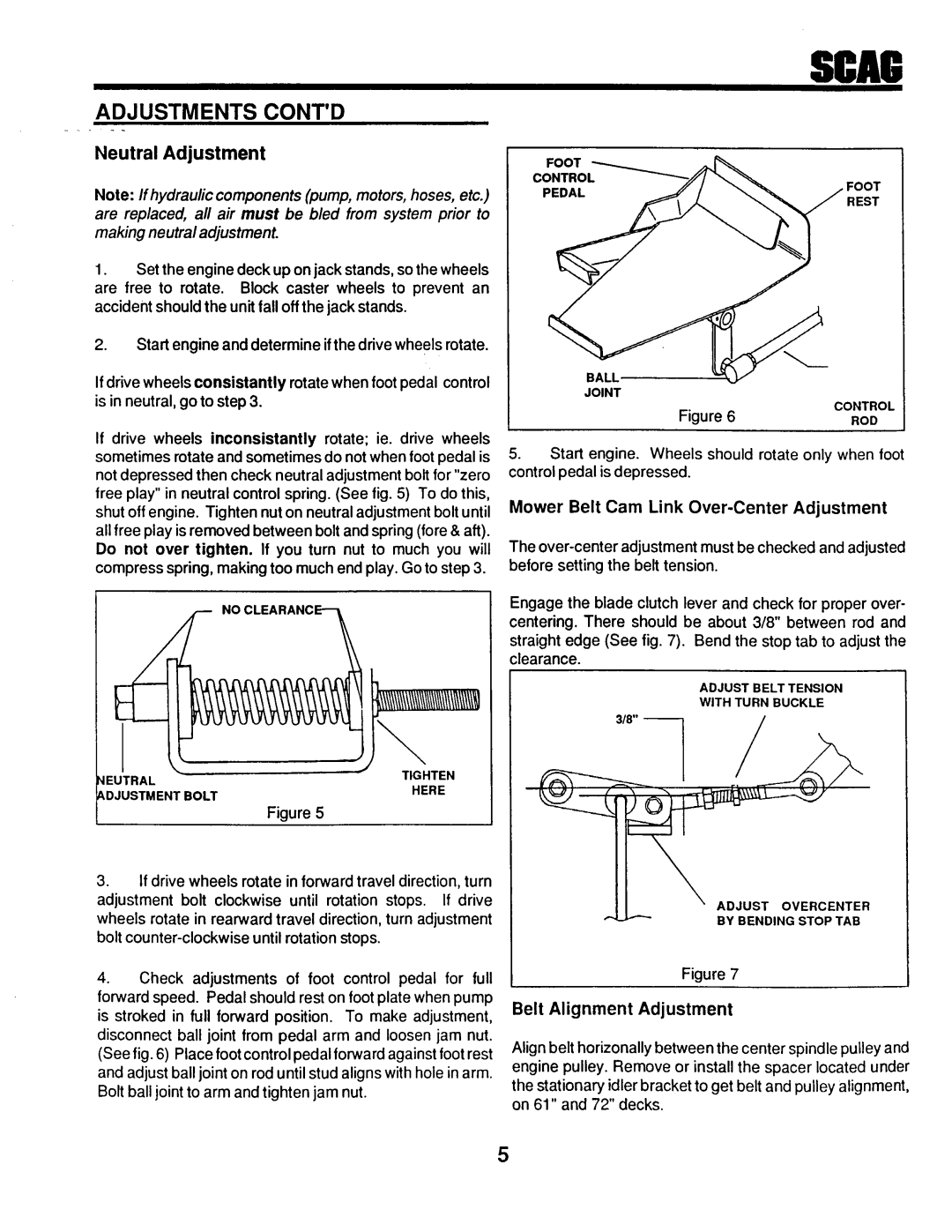 Scag Power Equipment STHM-20KH, SMTH-20KH, SM-52, SM-72 manual 