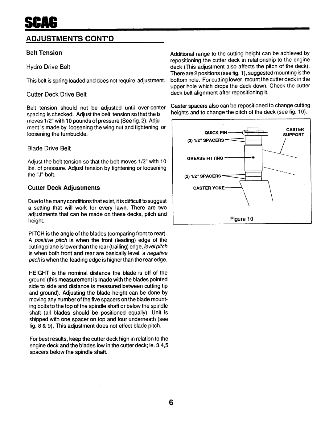 Scag Power Equipment SMTH-20KH, SM-52, SM-72, STHM-20KH manual 