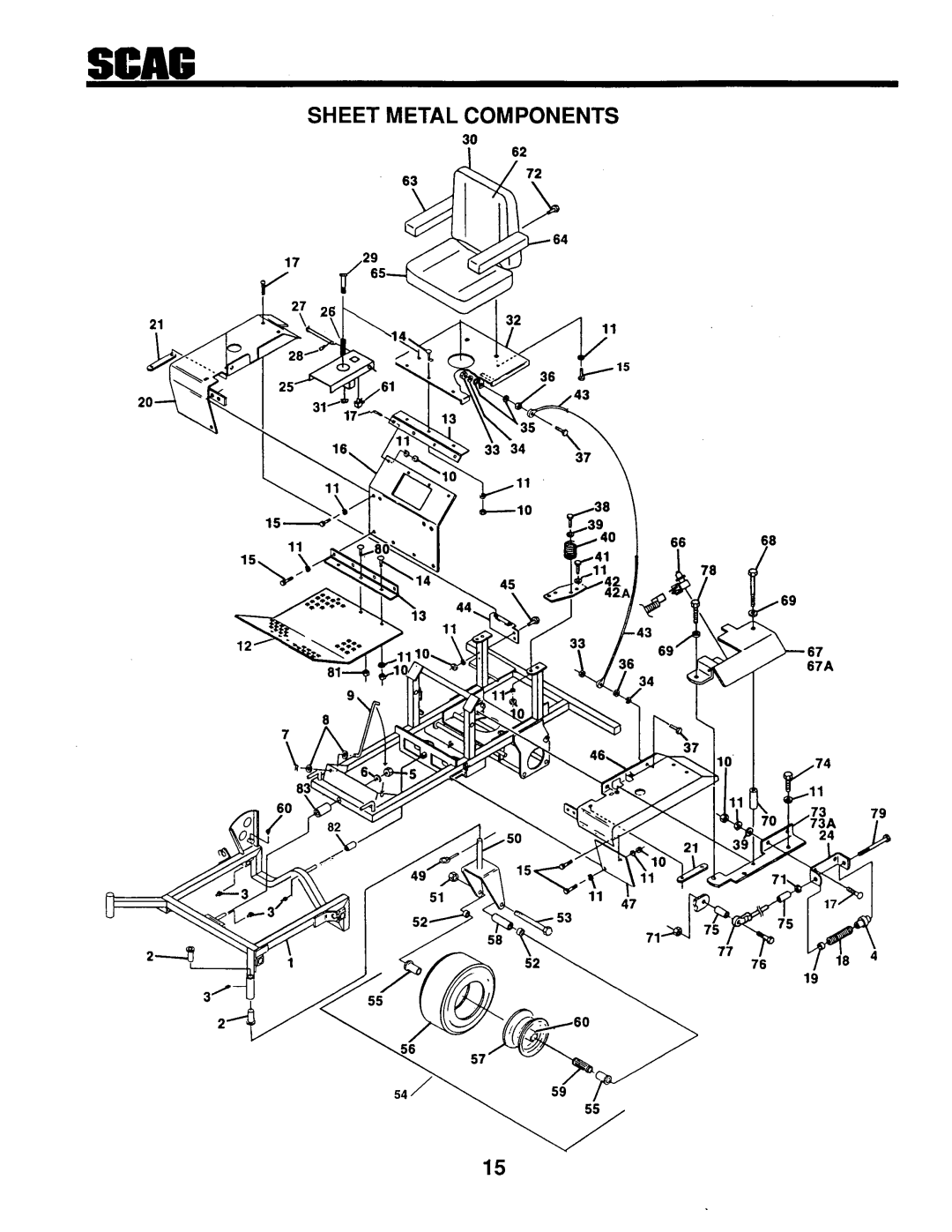 Scag Power Equipment SMTZ-61, SMTZ - 81, STZ-20KH manual 