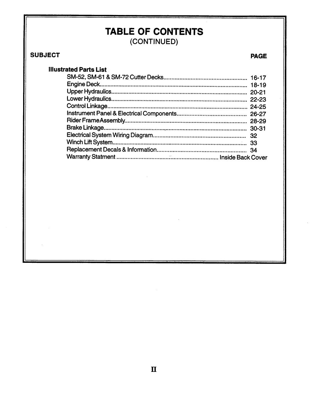 Scag Power Equipment STHM 59999 manual 