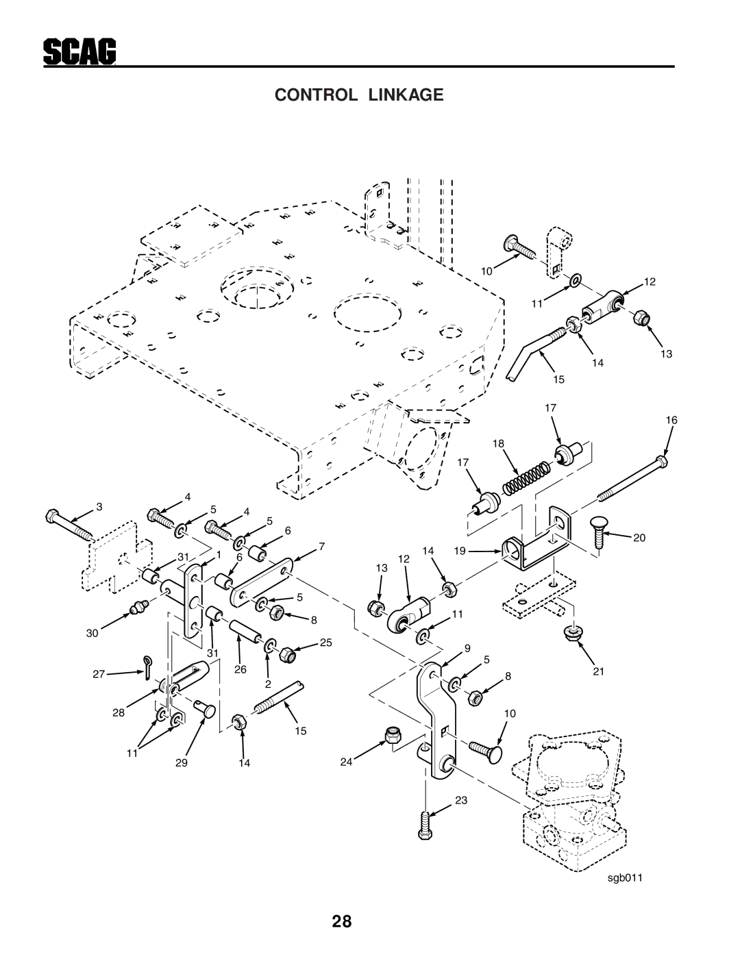 Scag Power Equipment STHM manual Control 