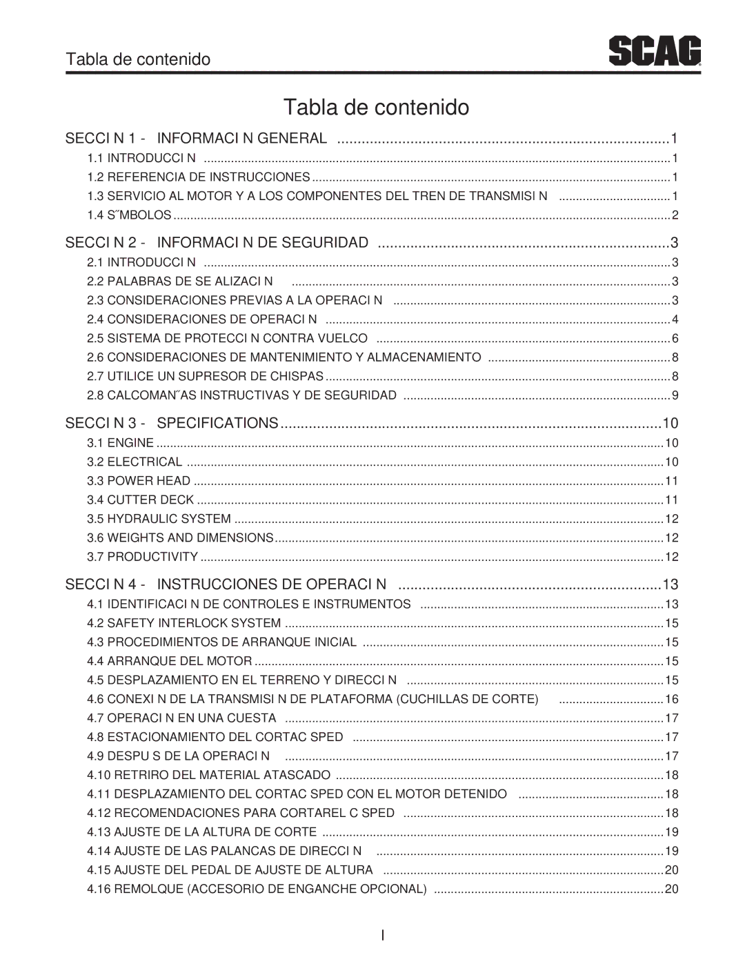 Scag Power Equipment STT61V-27DFI-SS 16.4emolcesorioqu, Aju Ste Del, Etriro4 Eriald 4Despué, 4rran, 4afetnterlocIy, Hydra 