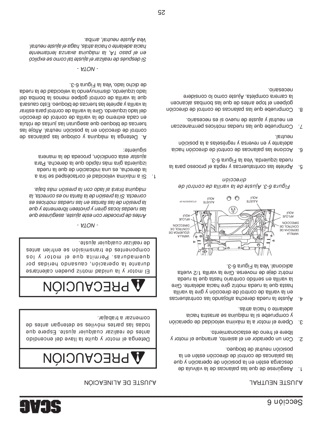 Scag Power Equipment STWC48V-26KA-LC, STWC48V-25CV operating instructions JusteA acidealin JusteAneutral 