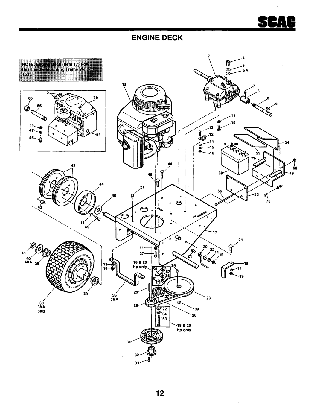 Scag Power Equipment SW-20KHE manual 