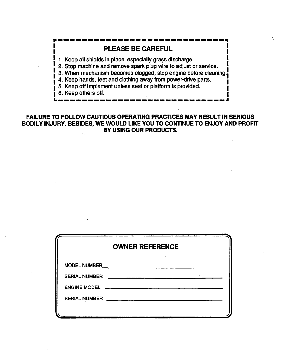 Scag Power Equipment SW-20KHE manual 