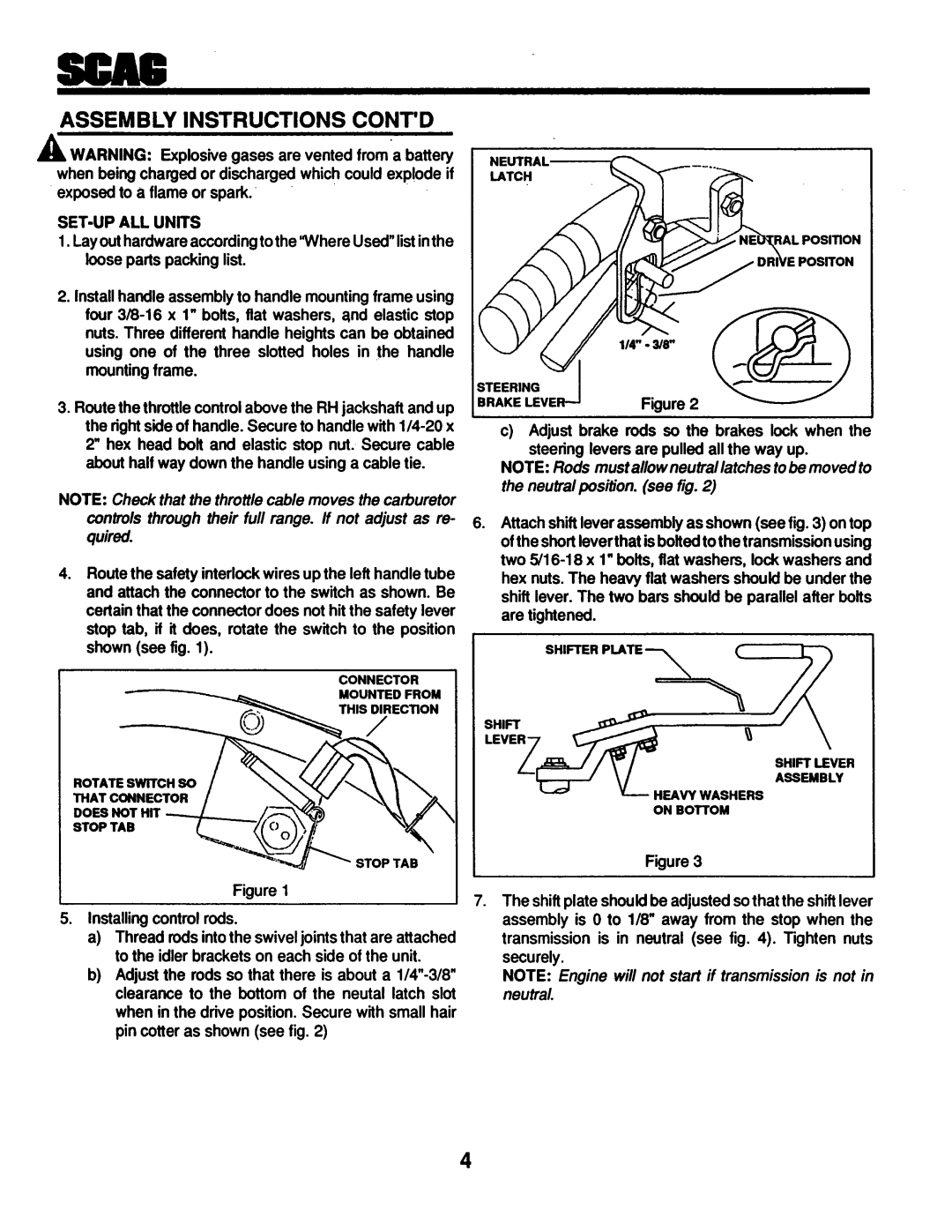 Scag Power Equipment SW36-13KH, SW36-14KA, SWG manual 