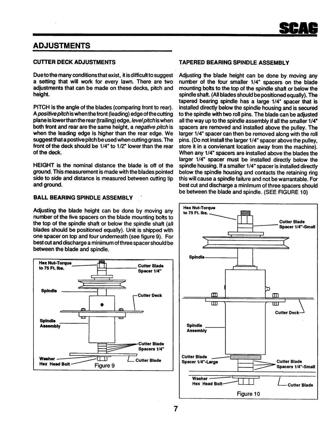 Scag Power Equipment SW36-13KH, SW36-14KA, SWG manual 