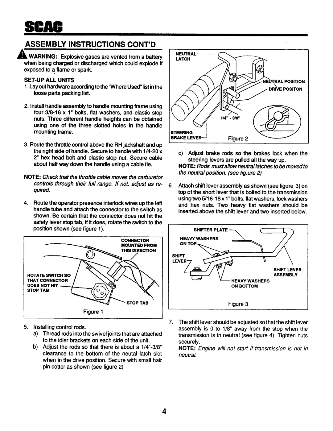 Scag Power Equipment SW-20EKH, SWM-72, SW48-14KH, SW48-14BV, SW-18KH, SW-18EKH, SWM-61, SW32-14BV, SWM-52, SW48-13KA, SW36-13KA manual 