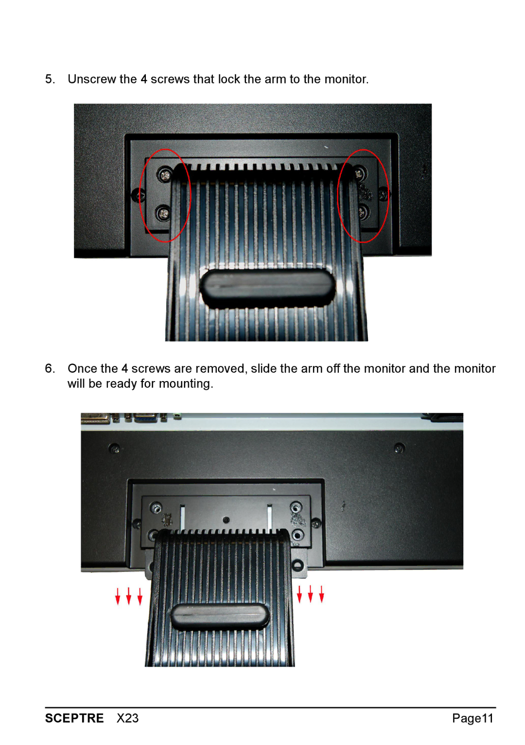 Sceptre Technologies X23 warranty Page11 