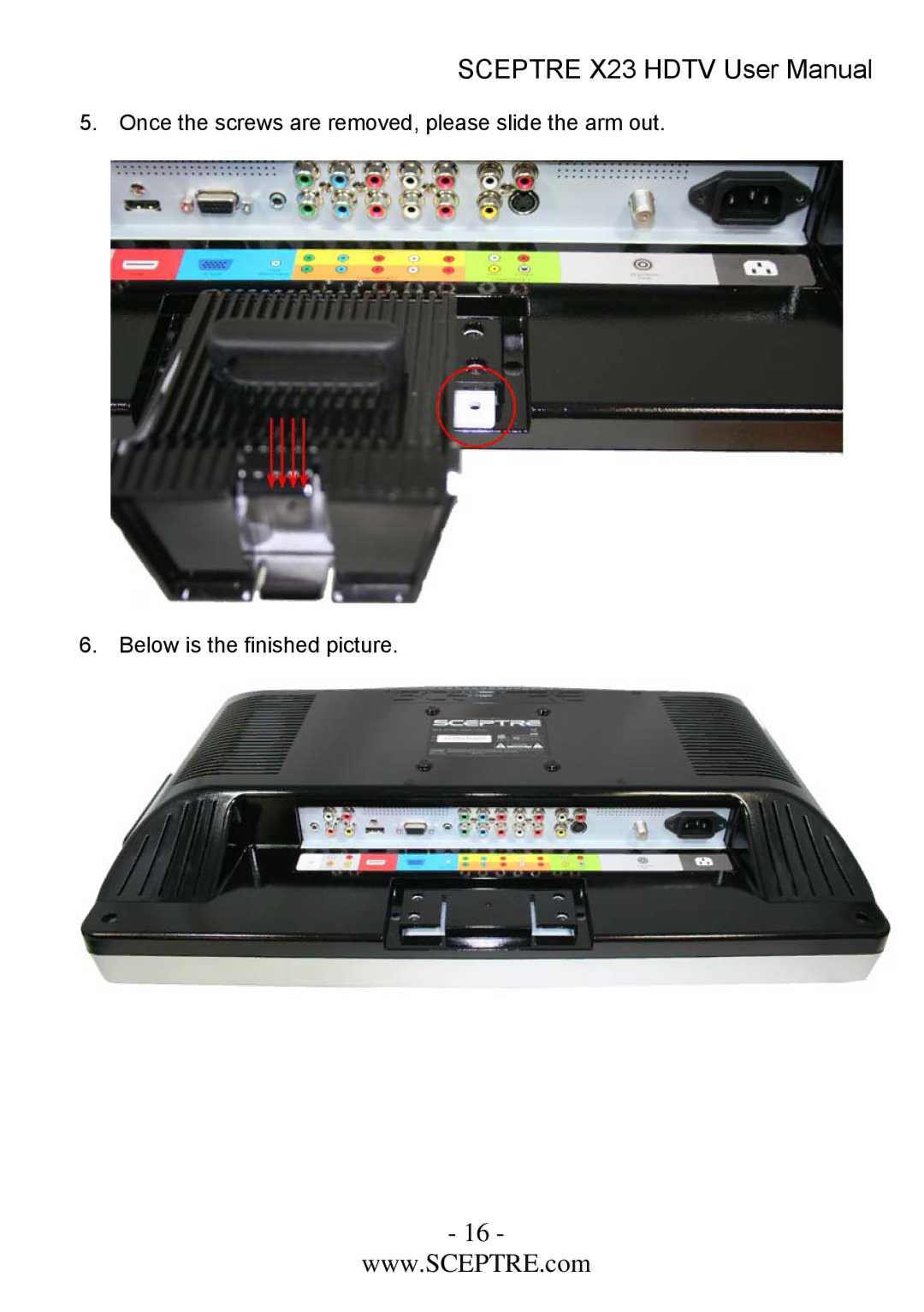 Sceptre Technologies X23 user manual 