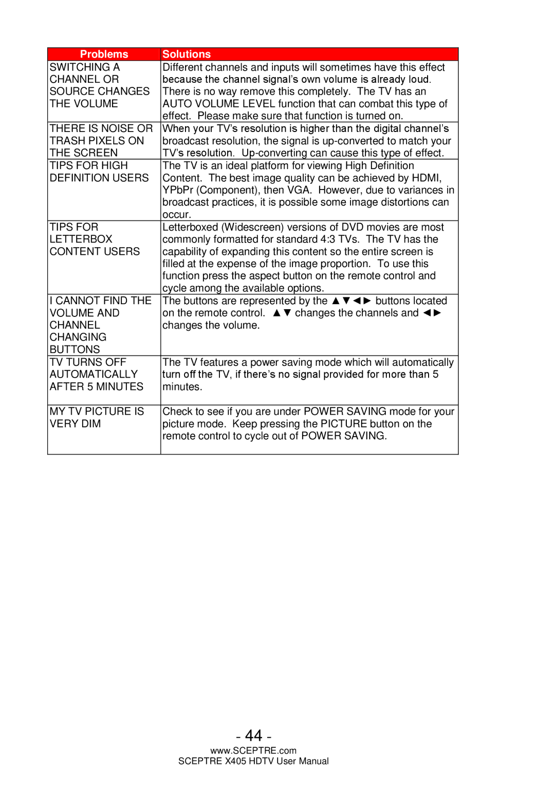 Sceptre Technologies X405 user manual Switching a 