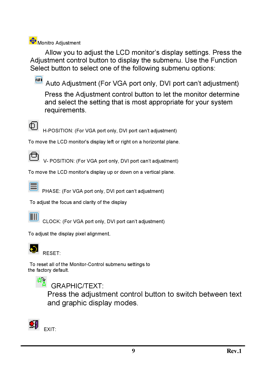 Sceptre Technologies X7g-NagaV user manual Graphic/Text 