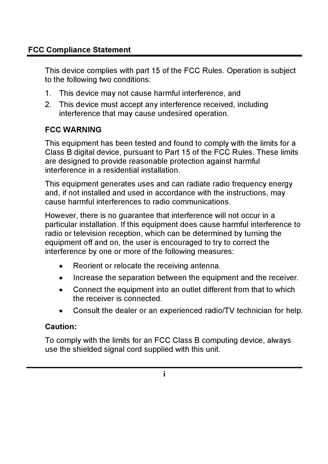 Sceptre Technologies X9G-NAGAV user manual FCC Warning 