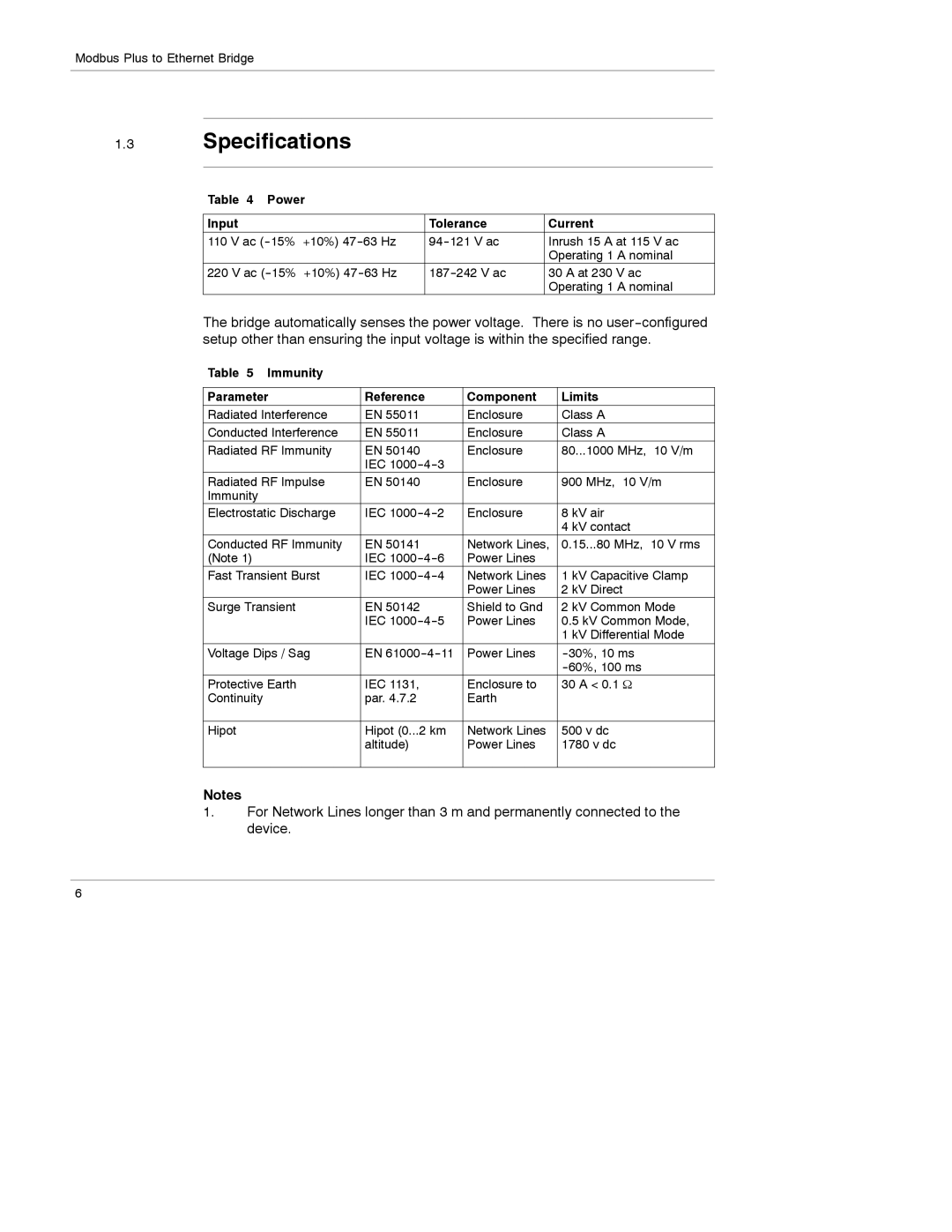 Schneider Electric 174 CEV manual Specifications, Power Input Tolerance Current 