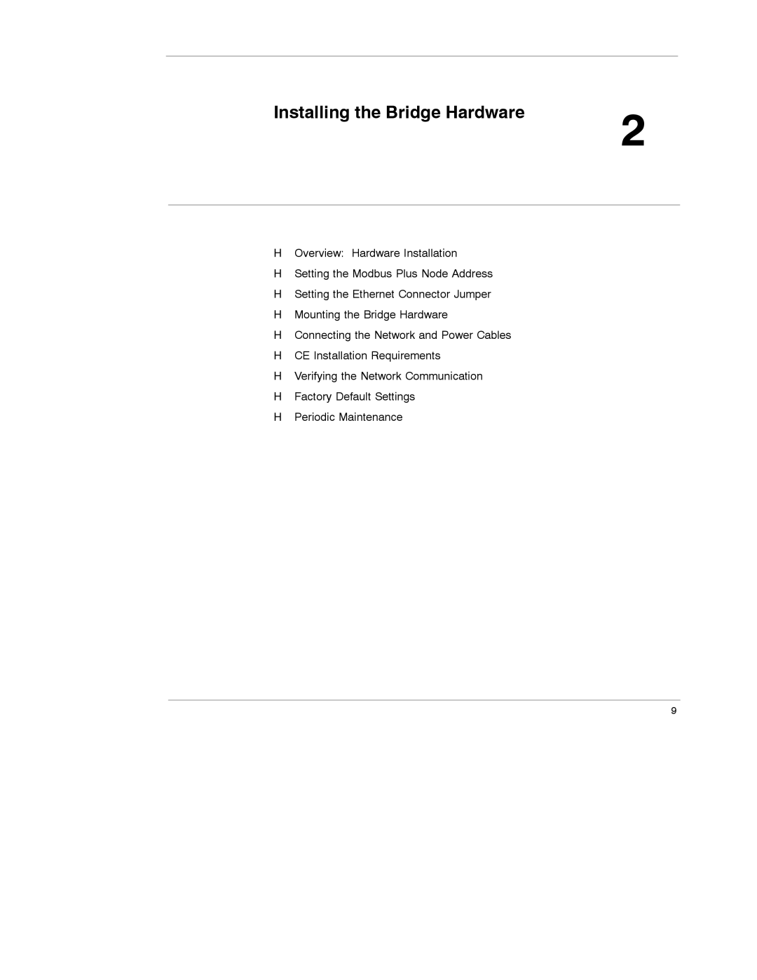 Schneider Electric 174 CEV manual Installing the Bridge Hardware 