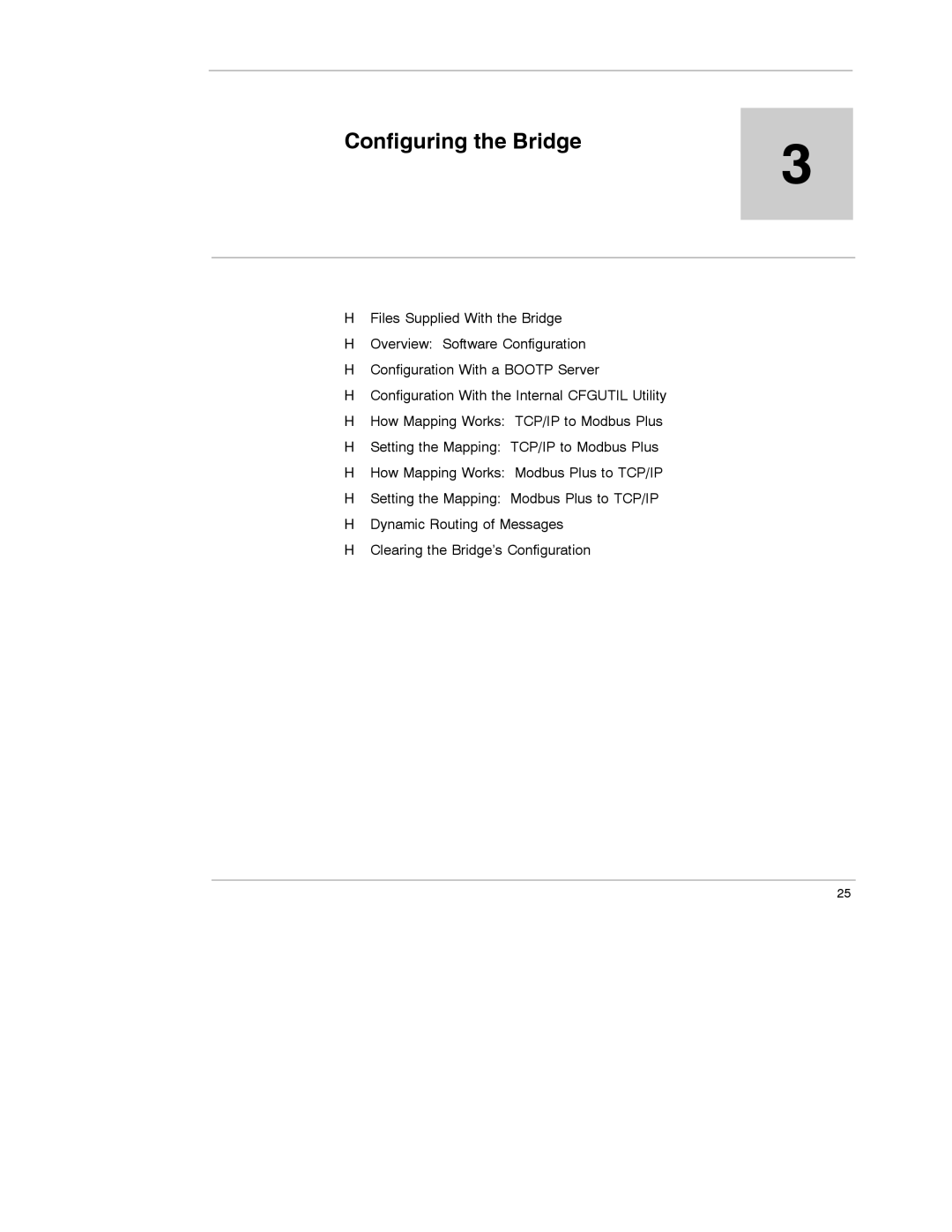 Schneider Electric 174 CEV manual Configuring the Bridge 