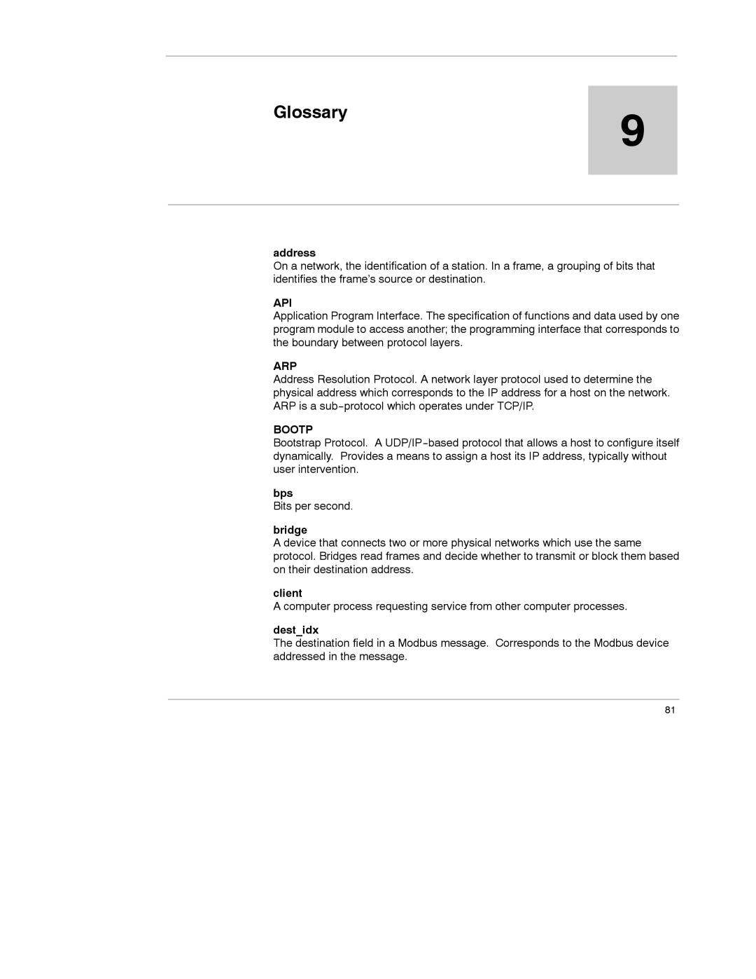 Schneider Electric 174 CEV manual Glossary 