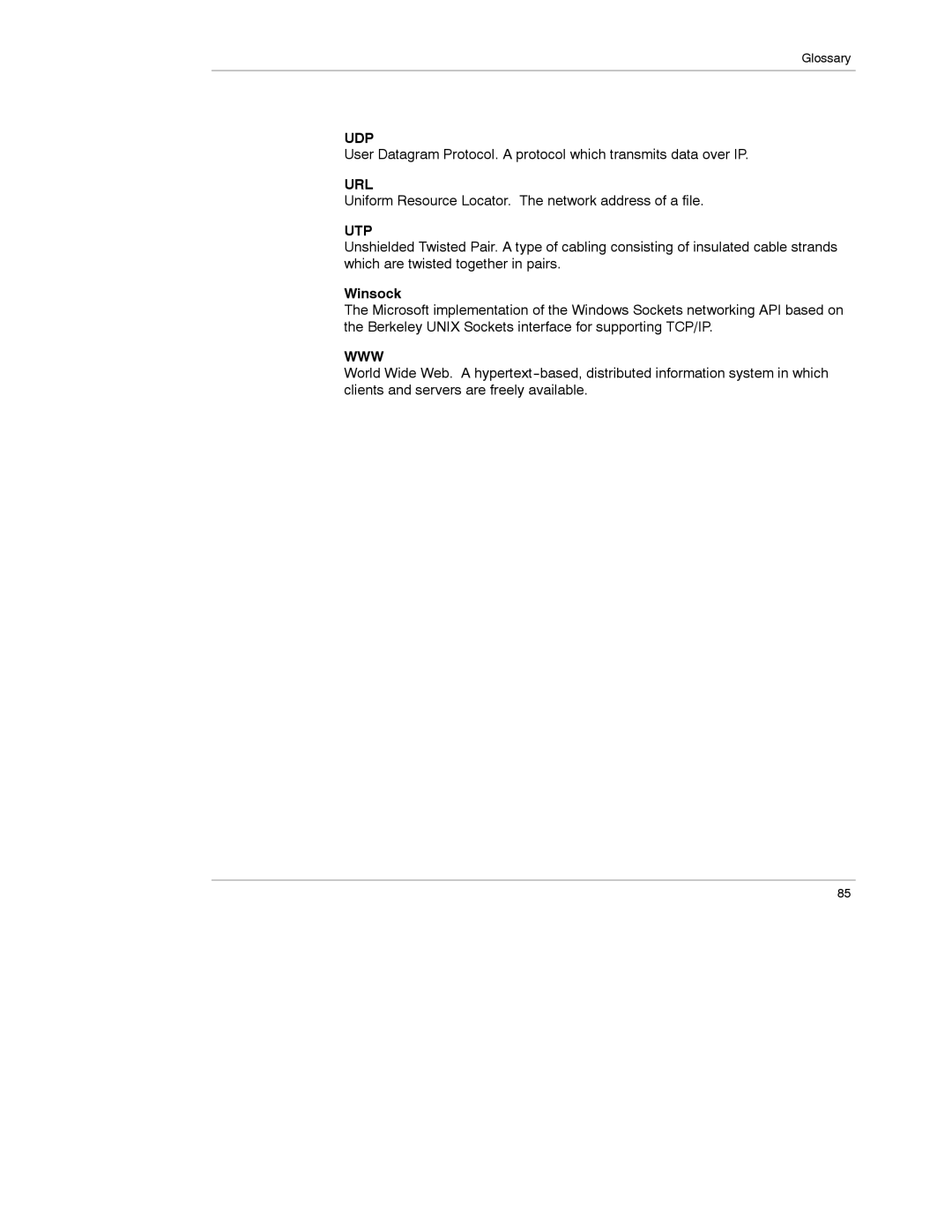 Schneider Electric 174 CEV manual Utp, Winsock 