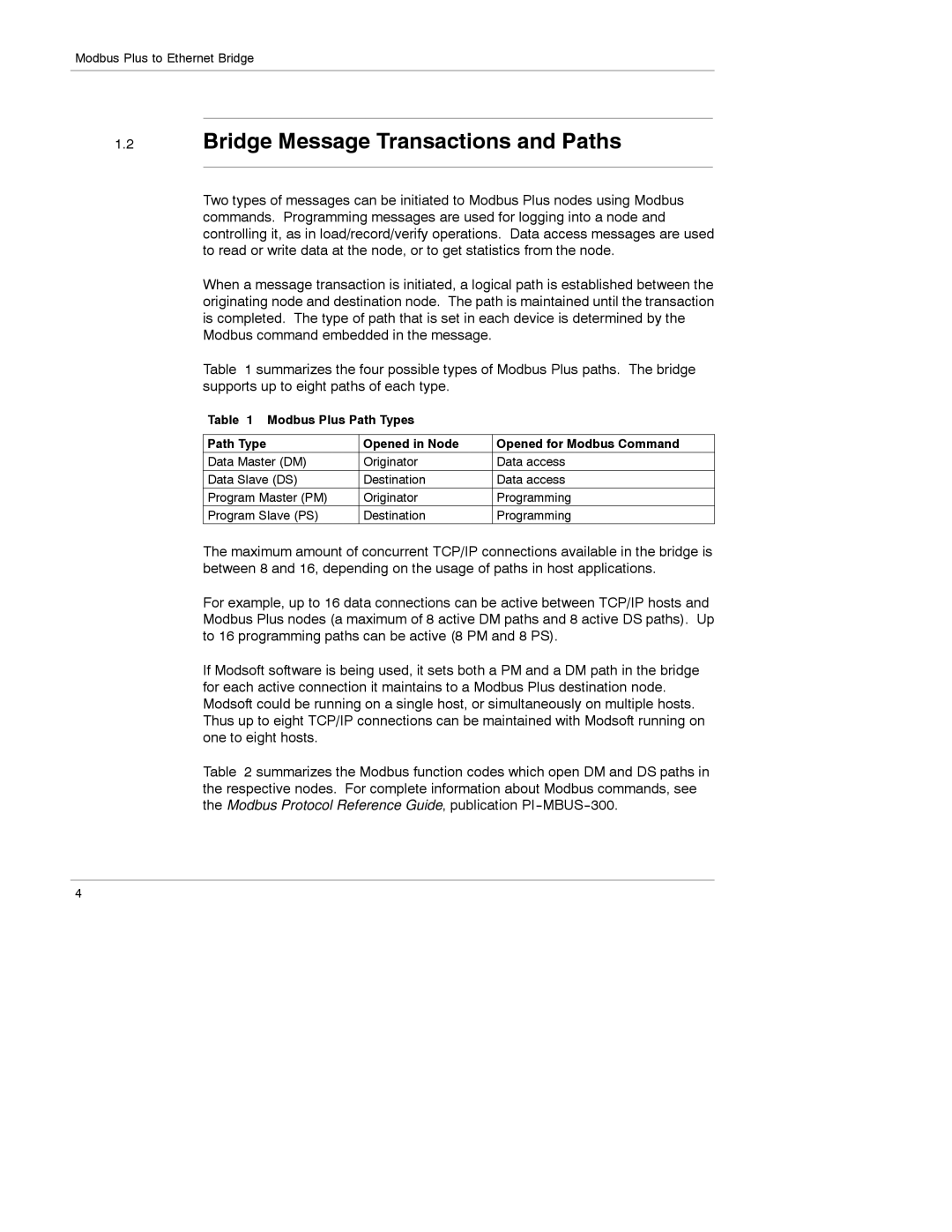 Schneider Electric 174 CEV manual Bridge Message Transactions and Paths 