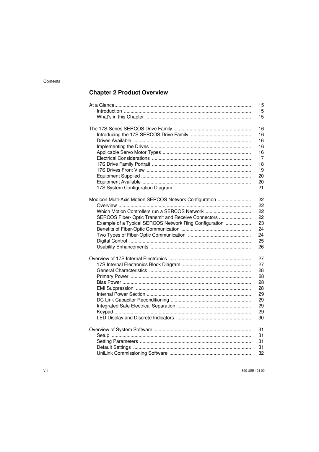 Schneider Electric 17S Series manual Product Overview 