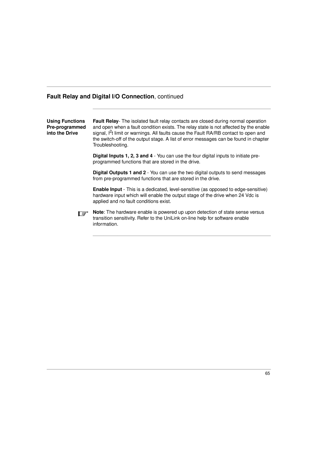 Schneider Electric 17S Series manual Using Functions, Pre-programmed, Into the Drive 