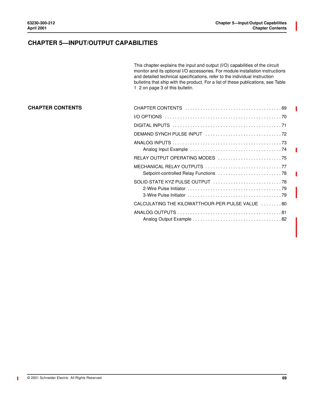 Schneider Electric 4000 manual INPUT/OUTPUT Capabilities, On page 3 of this bulletin 