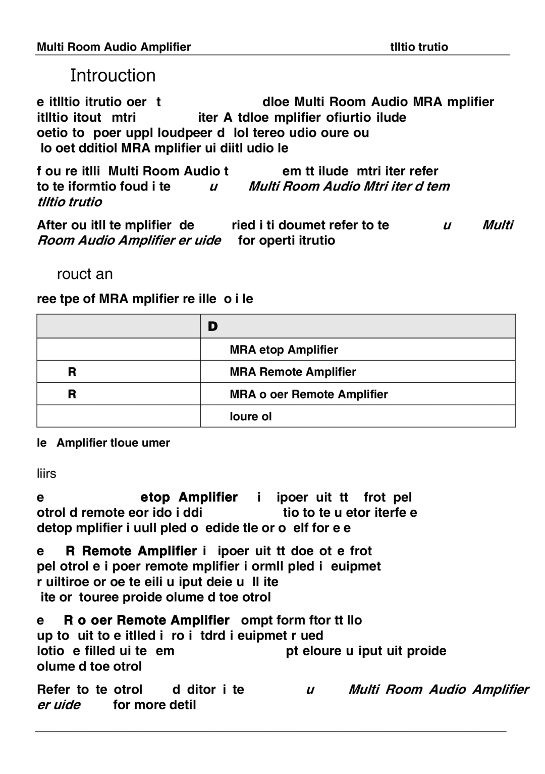 Schneider Electric 560110R, 560125D/2, 560125R/2 Introduction, Product Range, Catalogue Number Description, Amplifiers 