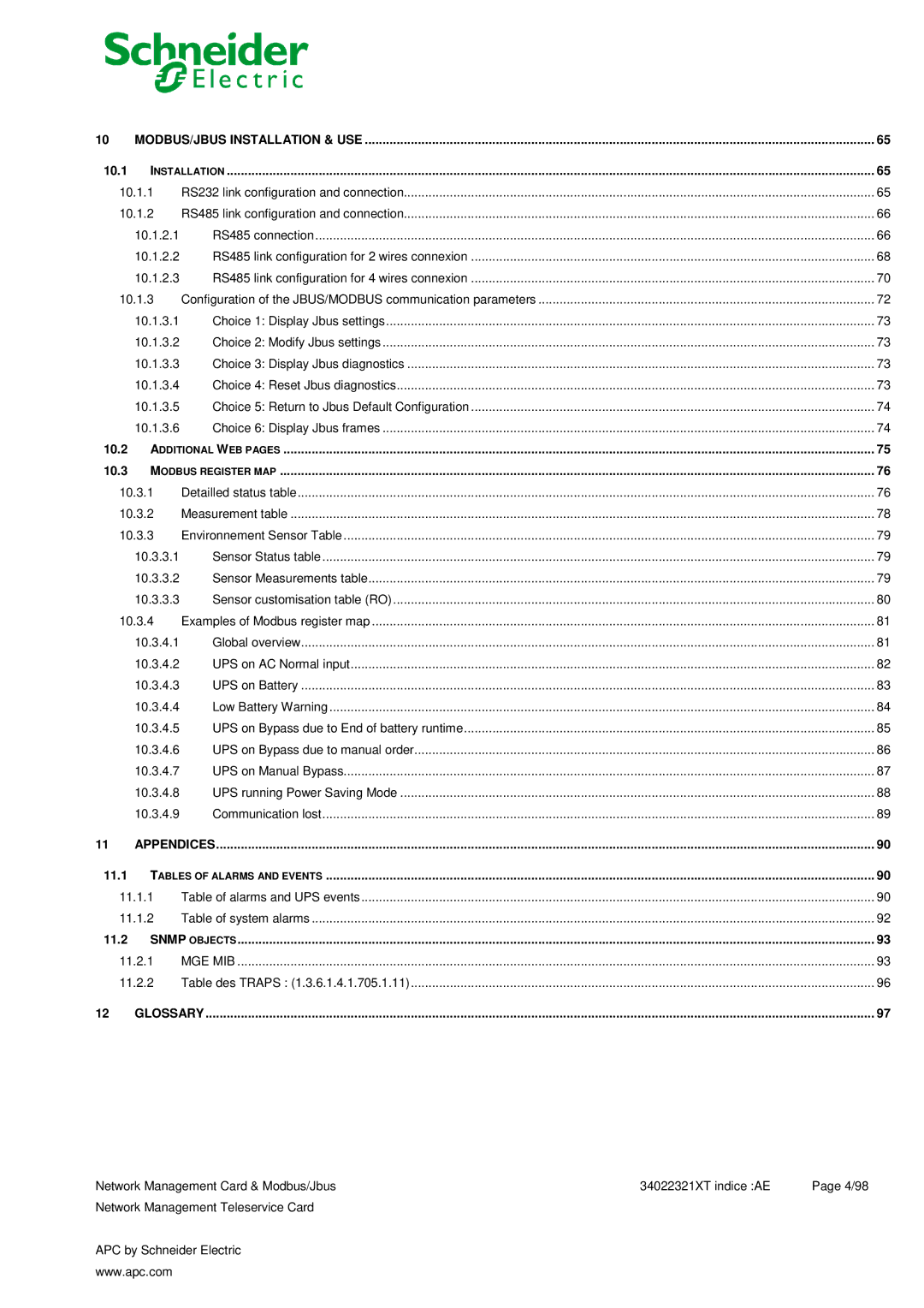 Schneider Electric 66124, 66123 user manual Installation, Mge Mib 