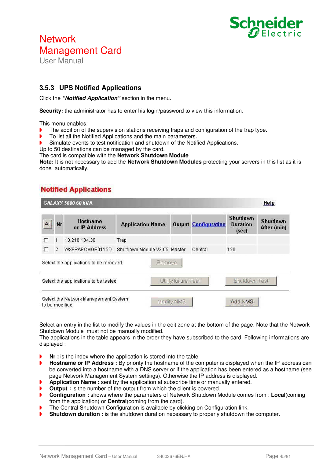 Schneider Electric 66074, 66846 user manual UPS Notified Applications 