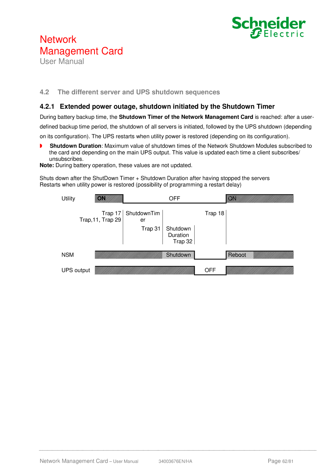 Schneider Electric 66846, 66074 user manual Different server and UPS shutdown sequences 