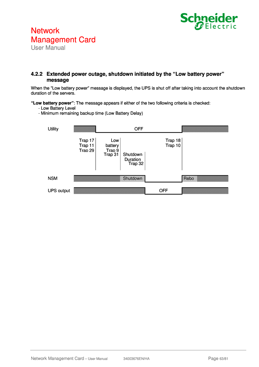 Schneider Electric 66074, 66846 user manual Network Management Card - User Manual, Page 63/81 